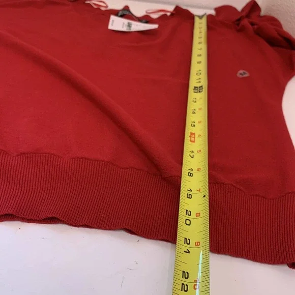 New York & Company 7th Avenue Design Sweater Red Long Sleeve NWT Size M - Picture 6 of 6